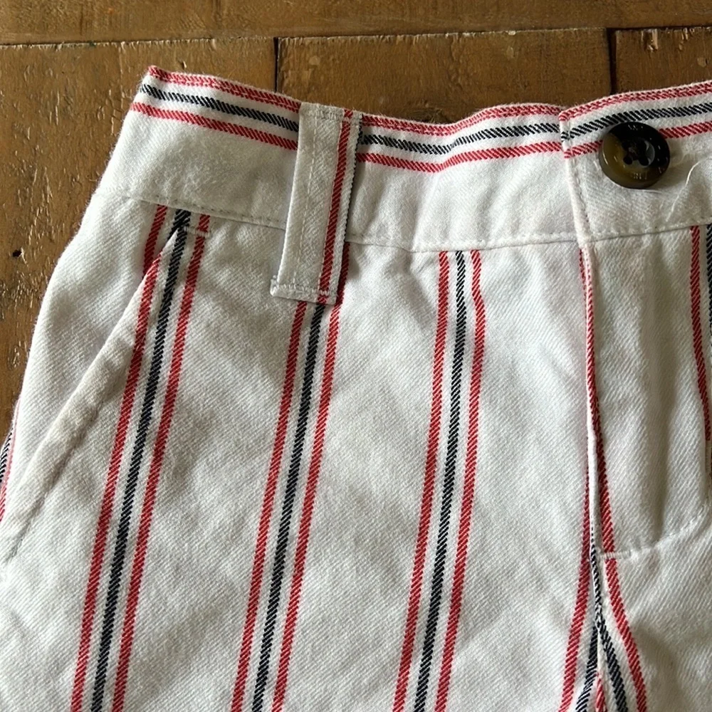 Janie and jack red white and blue striped shorts